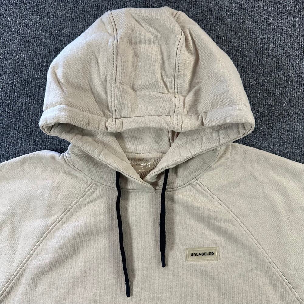 Unlabeled by Anna Petrosian Skull Drip Hoodie in Bone Thick Heavyweight Terry S